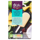 Sainsburys Pineapple Coconut  Lime Lollies Taste the Difference x4