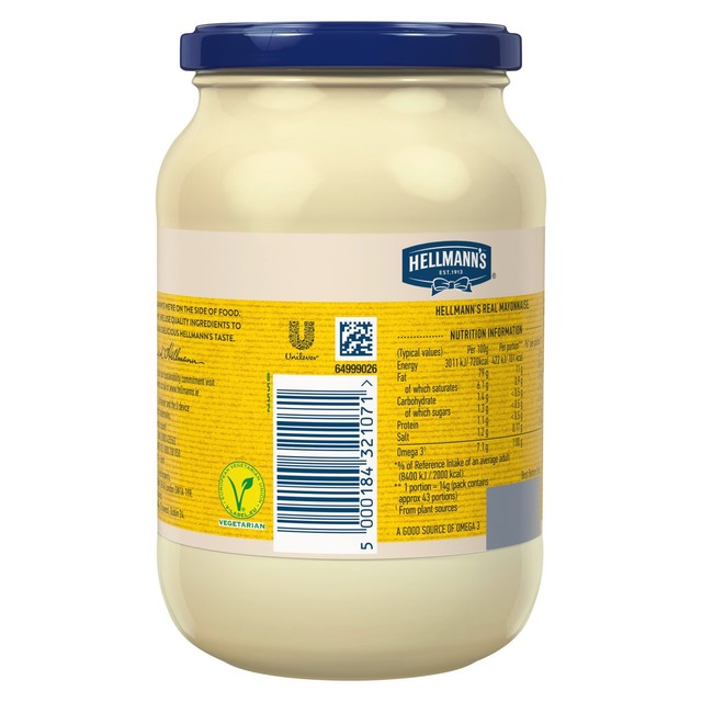Hellmann's Real Mayonnaise 600g, UK version