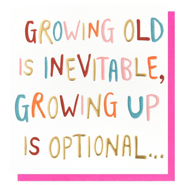Caroline Gardner Growing Up Optional greeting card, 14.6 x 14 cm - British product