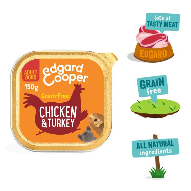 Edgard & Cooper wet dog food chicken turkey grain free - British product