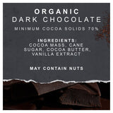 Green & Black's 70% organic dark chocolate bar 90g - British product