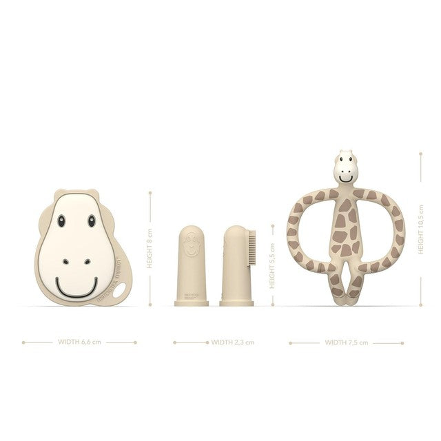 Matchstick Monkey Gigi Giraffe teething set, imported from the UK