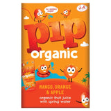 Pip Organic mango, orange & apple juice drink 4 x 180ml cartons, imported from the UK