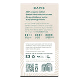 Dame Organic Cotton Tampons Super 16 pack - British product