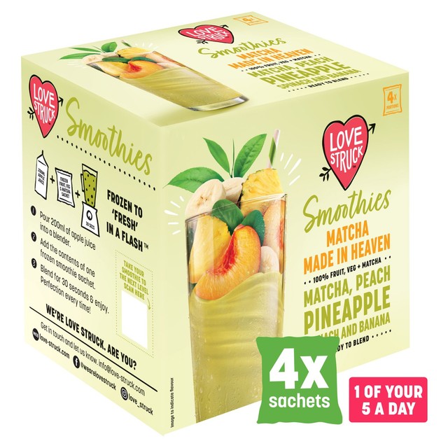 Love Smoothie Love Struck Matcha Smoothie Mix 4 x 120g, UK version