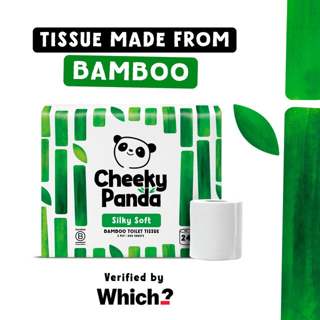 The Cheeky Panda Bamboo Toilet Tissue 24 Roll 200 Sheets - British product