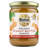 Biona Smooth Peanut Butter 500g - British product