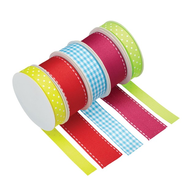 KitchenCraft cake decorating ribbon set in bright colours, UK version
