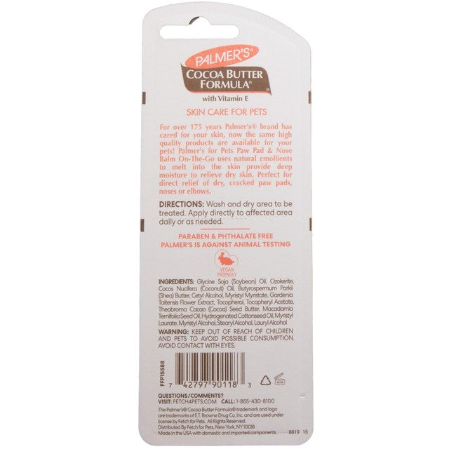 Palmer's dog paw balm with cocoa butter 100g, imported from the UK
