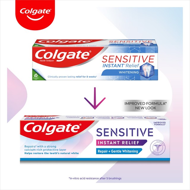 Colgate sensitive instant relief whitening toothpaste 75ml - British product