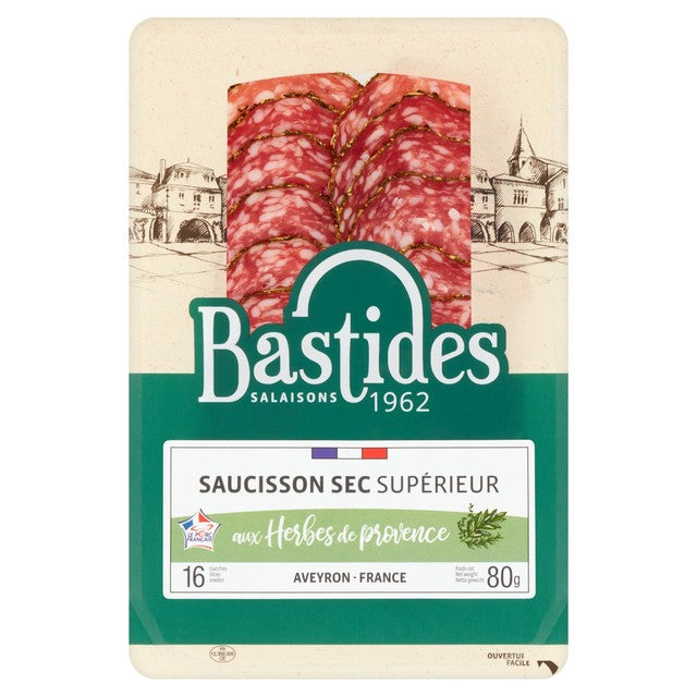 Bastides Saucisson Sec Herbes de Provence 80g - British product