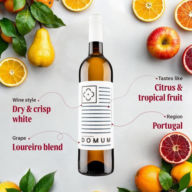 Virgin Wines Quintas do Homem Domum Vinho Verde Loureiro 75cl, imported from the UK