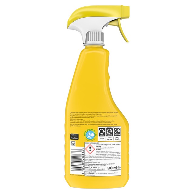 Pledge Wood Cleaner Spray Aloe Vera 500ml, imported from the UK