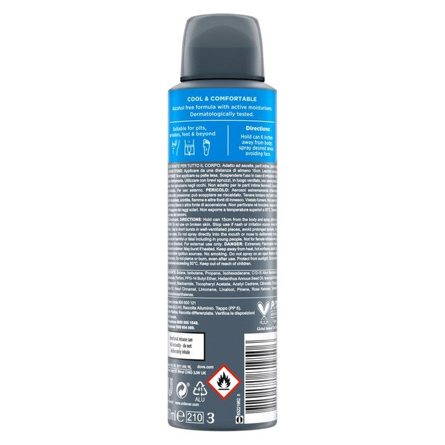 Dove Men+ deodorant spray Marine & Blue Cypress (British brand)