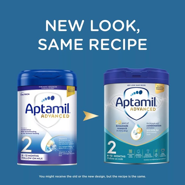 Aptamil Advanced 2 Folgenahrung Milchpulver 800g – britisches Produkt