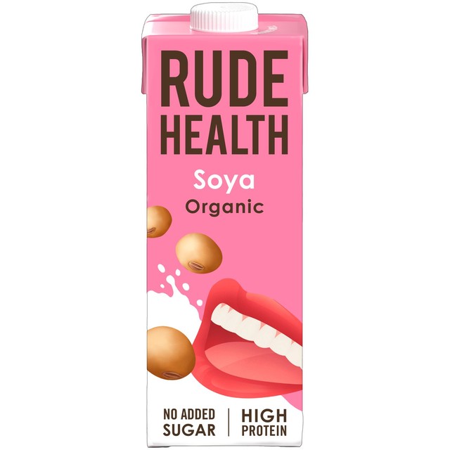 Rude Health Organic Soya Drink Longlife 1L, imported from the UK