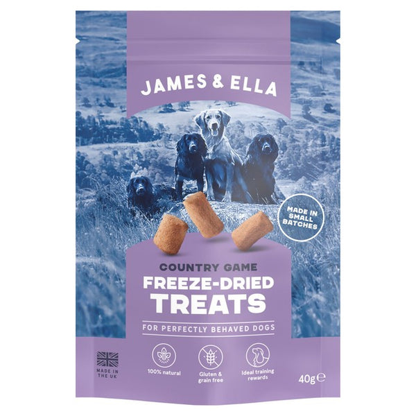 James & Ella Freeze Dried Country Game Dog Treats 40g
