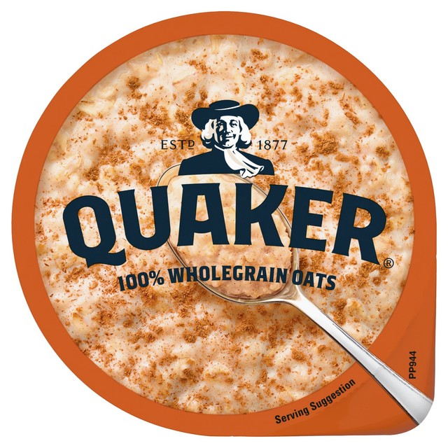 Quaker sweet cinnamon porridge pot 57g (British brand)