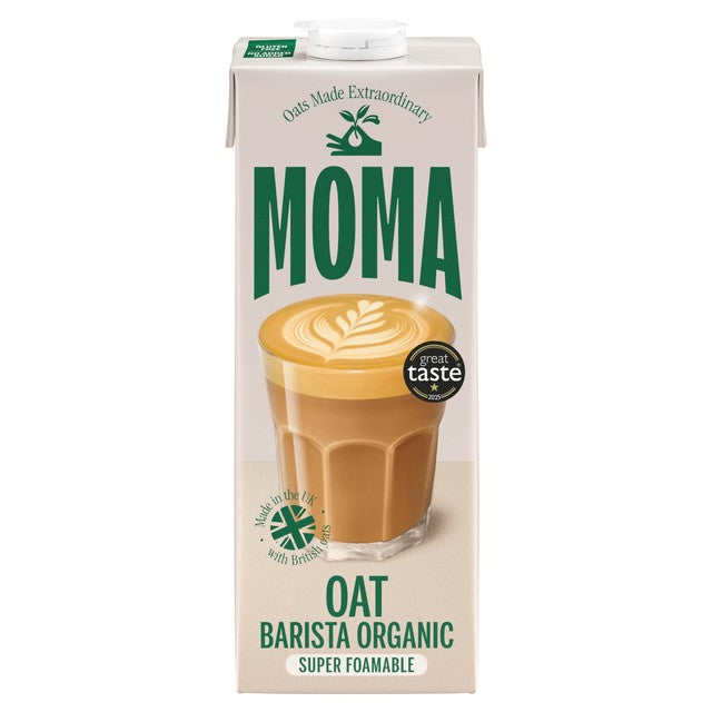 Moma Organic Barista Oat Drink 1L, imported from the UK