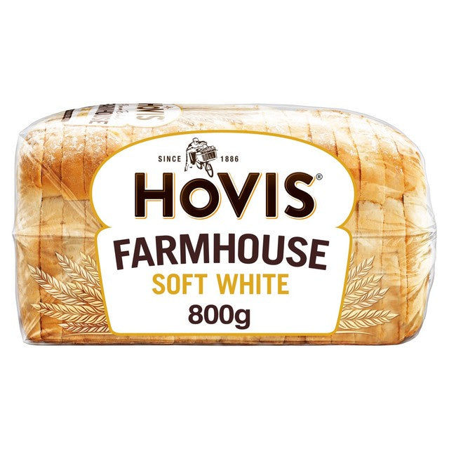 Hovis Farmhouse Soft White Sliced Bread 800g, UK version