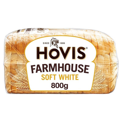 M&S Hovis Farmhouse Soft White Sliced Bread 800g- Buy online at McGrocer