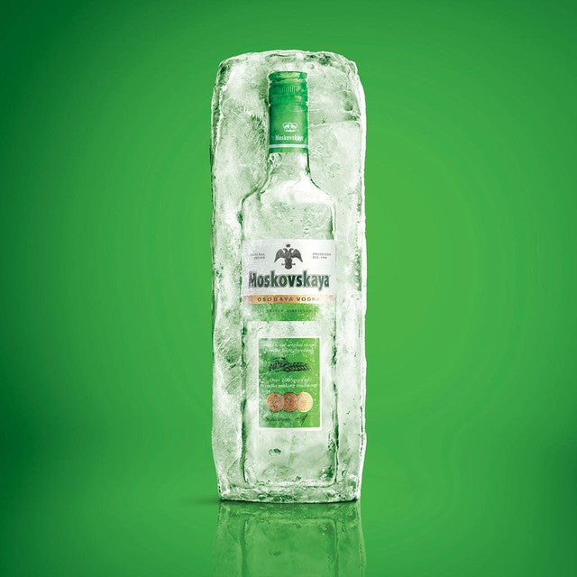 Moskovskaya Vodka 70cl, imported from the UK