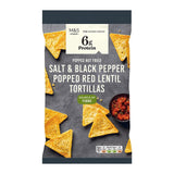 M&S Salt & Black Pepper Popped Red Lentil Tortillas (British brand)