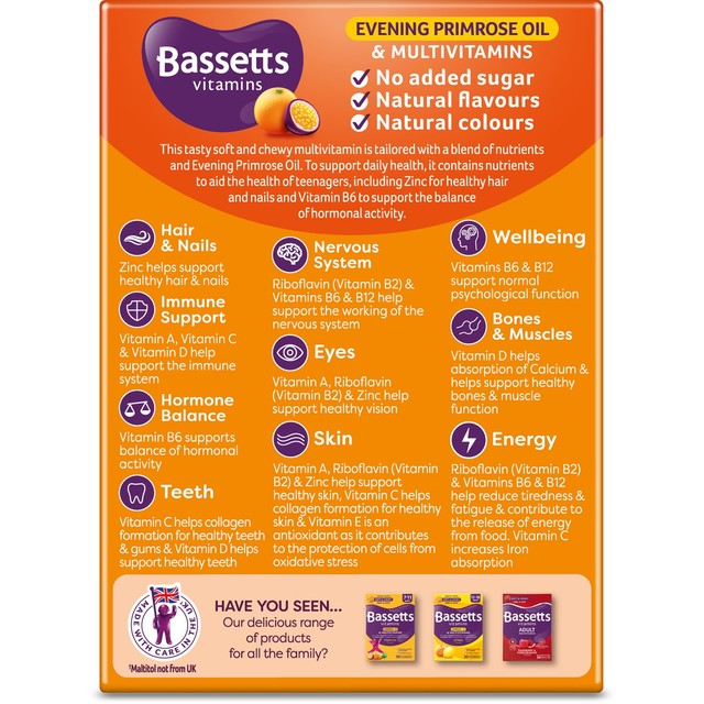 Bassetts orange passion fruit multivitamin pastilles 30 pastilles - British product