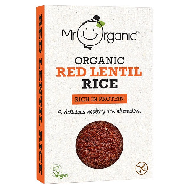 Mr Organic red lentil rice 250g, imported from the UK