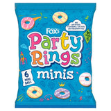 Fox's Party Rings Minis iced ring biscuits 6x20g - British product