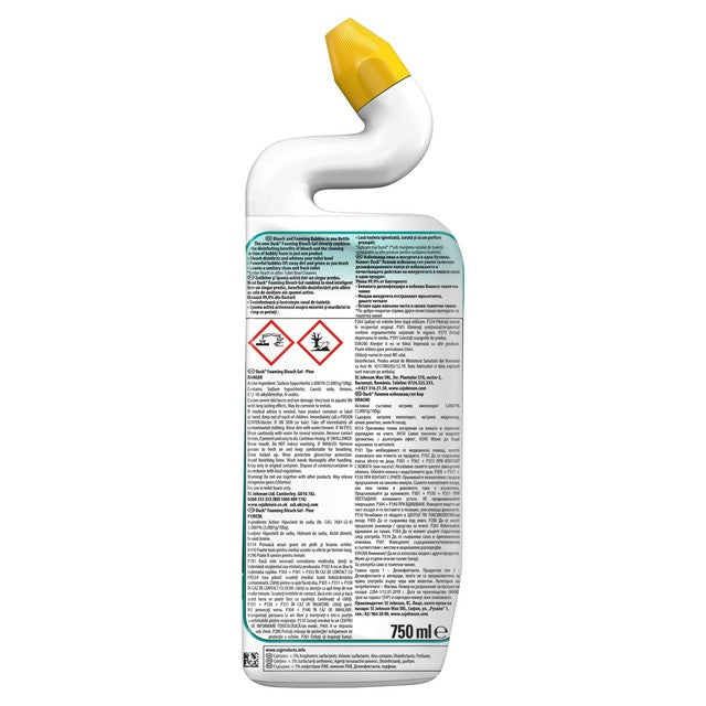Toilet Duck Foaming Bleach Gel Pine toilet cleaner 750ml - British product