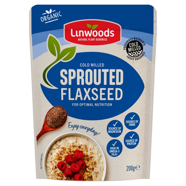 Linwoods Milled Organic Sprouted Flaxseed 200g, UK version