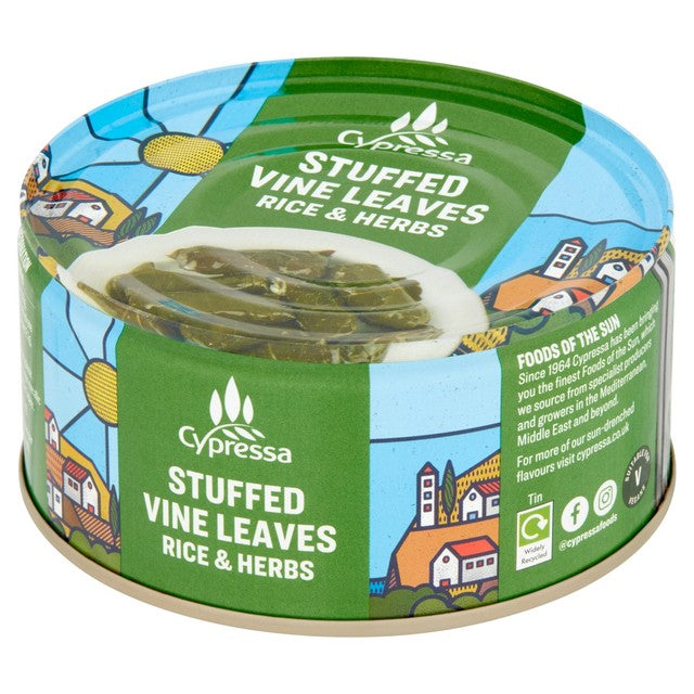 Cypressa Stuffed Vine Leaves with Rice & Herbs 280g - British product