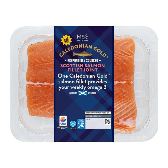 M&S Scottish Salmon Fillet Joint skin on 500g, imported from the UK