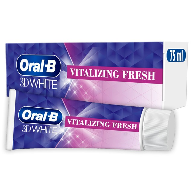 Oral-B 3D White Vitalising Fresh toothpaste 75ml, imported from the UK