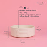 Mason Cash Colour Mix Cream dog bowl 20cm, imported from the UK