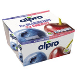 Alpro blueberry cherry dairy-free yogurt alternative 4 x 125g pack - British product