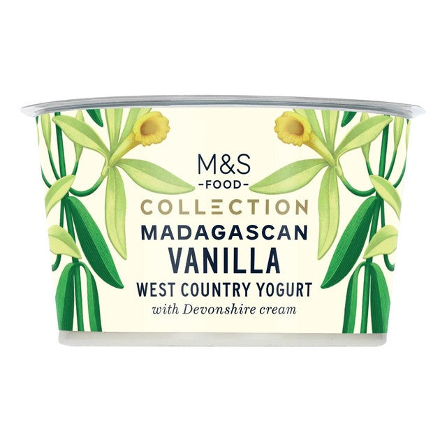 M&S Madagascan Vanilla West Country Yogurt 150g, imported from the UK