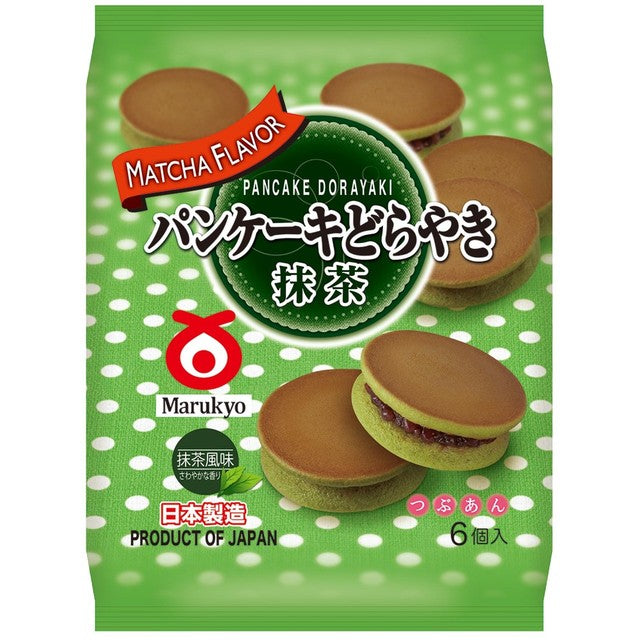 Marukyo Pancake Dorayaki Matcha flavour 310g, imported from the UK