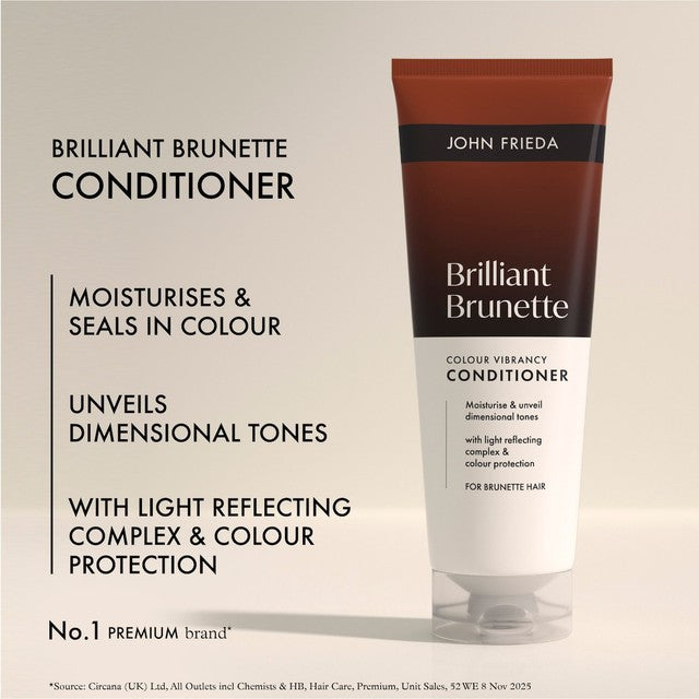 John Frieda Brilliant Brunette Colour Vibrancy Conditioner, UK version