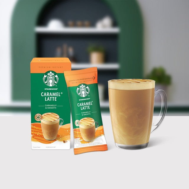 Starbucks caramel latte instant coffee sachets (British brand)