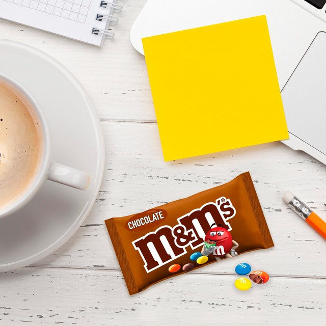 M&M's colourful milk chocolate candies in a bag, UK version