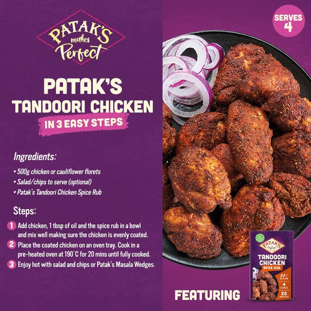 Pataks Tandoori Chicken Spice Rub, imported from the UK