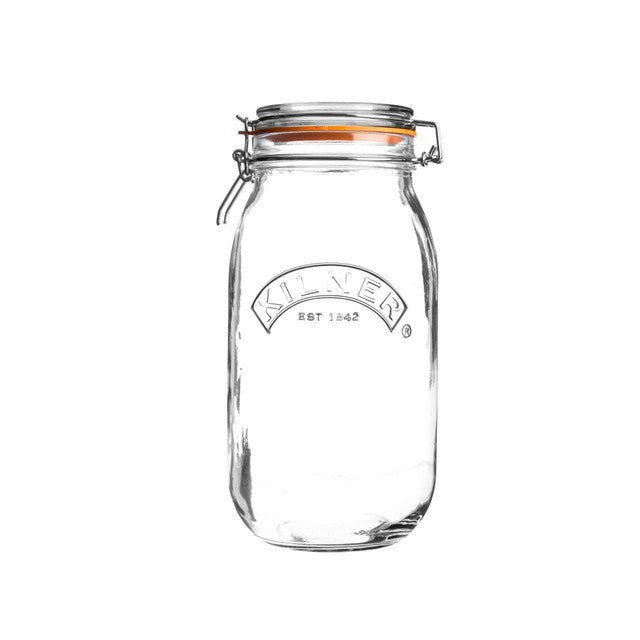 Kilner Clip Top Round Preserving Jar 2L - British product
