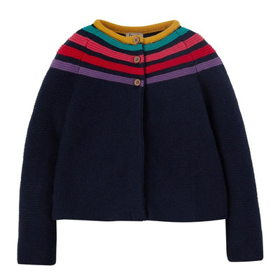 Cardigan bio Gabbie Frugi Arc-en-ciel 2-3 ans