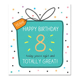 Pigment 8 and Totally Great birthday card - British product