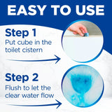 Bloo original blue toilet rim blocks 2 x 50g - British product