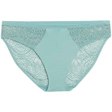 M&S High Leg Knickers Teal Size 8, imported from the UK