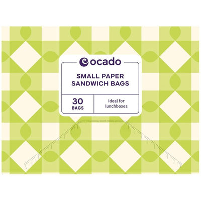 Ocado Kleine Papiertüte für Sandwiches, 30er Packung