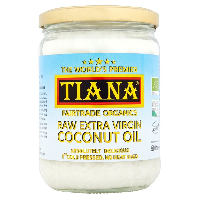 Tiana organic extra virgin coconut oil 500ml (British brand)